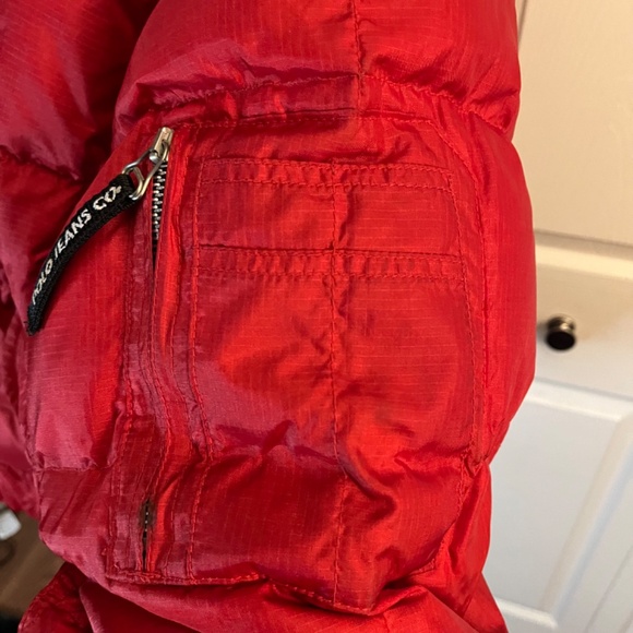 Red Polo Jeans Ralph Lauren Puffer Jacket XL - Picture 3 of 7
